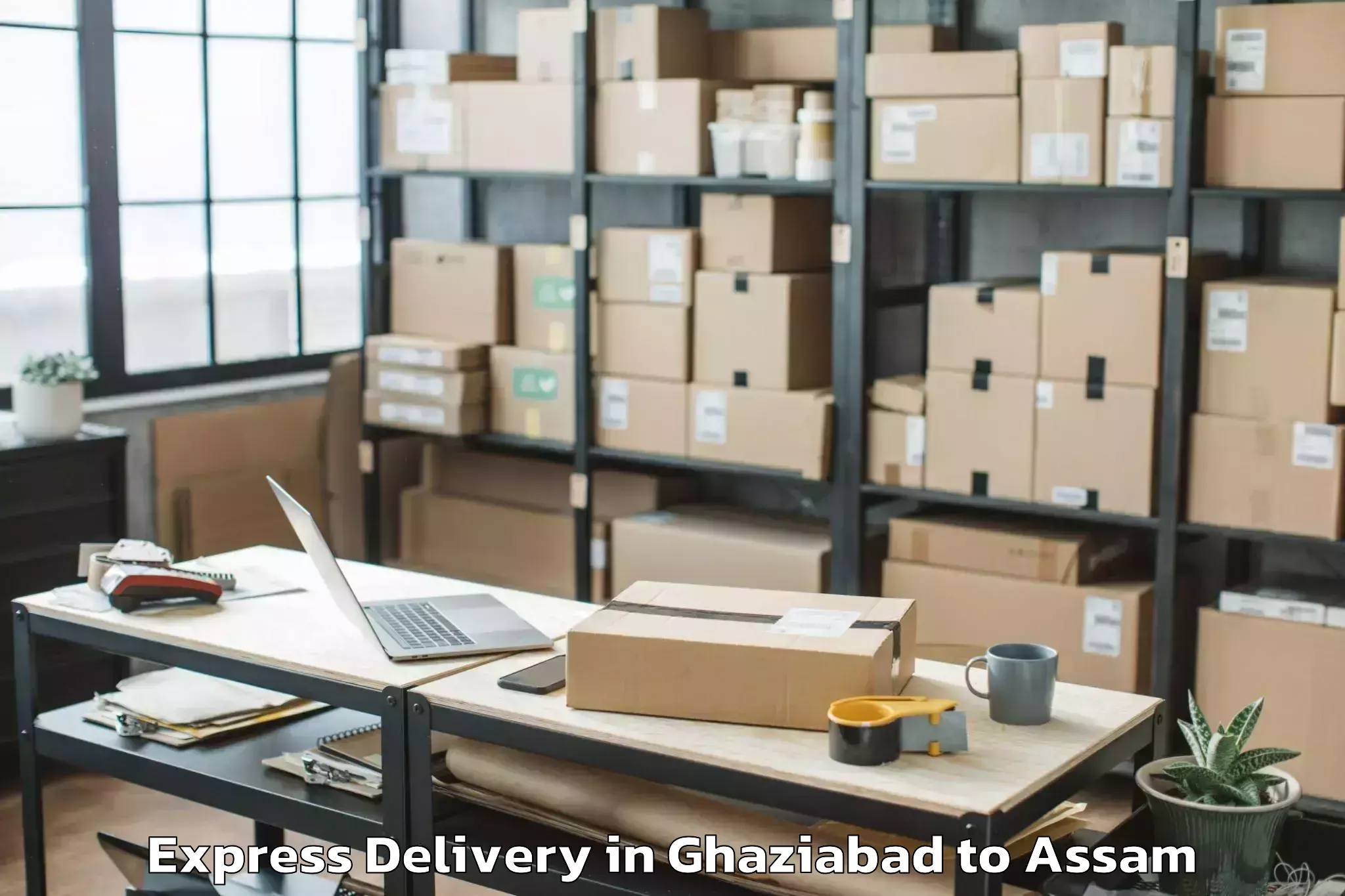 Top Ghaziabad to Bijni Pt Express Delivery Available